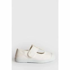 Trotters London White Champ Canvas Shoes