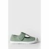 Trotters London Green Champ Canvas Shoes