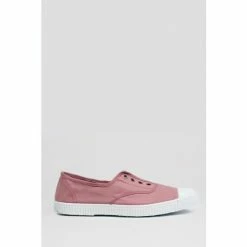Trotters London Rosa Adult Plum Canvas Shoes