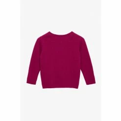 Trotters London Pink Little Liberty Wiltshire Bud Bow Cardigan 2 Trotters London Pink Little Liberty Wiltshire Bud Bow Cardigan -Trotters London store unnamed file 556