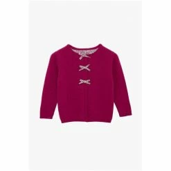 Trotters London Pink Little Liberty Wiltshire Bud Bow Cardigan 4 Trotters London Pink Little Liberty Wiltshire Bud Bow Cardigan -Trotters London store unnamed file 558