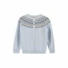 Trotters London Blue Natasha Fairisle Cardigan