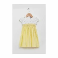 Trotters London Lemon Rose Hand Smocked Yellow Dress 4 Trotters London Lemon Rose Hand Smocked Yellow Dress -Trotters London store unnamed file 59