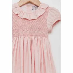Trotters London Pink Willow Rose Hand Smocked Dress -Trotters London store unnamed file 63