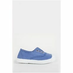 Trotters London Blue Plum Canvas Pumps 2 Trotters London Blue Plum Canvas Pumps -Trotters London store unnamed file 632