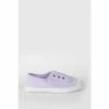 Trotters London Purple Plum Canvas Pumps