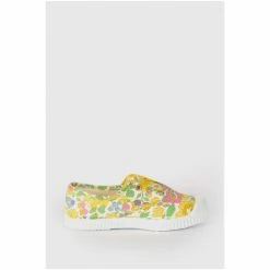 Trotters London Yellow Plum Canvas Pumps 2 Trotters London Yellow Plum Canvas Pumps -Trotters London store unnamed file 653