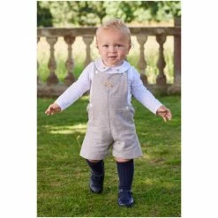 Trotters London Natural Little Alfie Bib Shorts