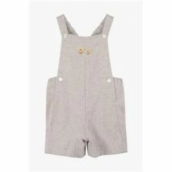Trotters London Natural Little Alfie Bib Shorts -Trotters London store unnamed file 683