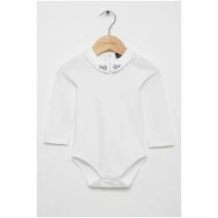 Trotters London White Monty Train Body Long Sleeve Dungarees 4 Trotters London White Monty Train Body Long Sleeve Dungarees -Trotters London store unnamed file 688