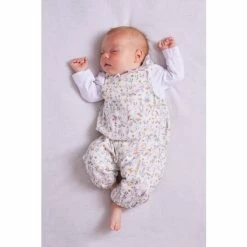 Trotters London Little Liberty Print Gardenia Dungarees