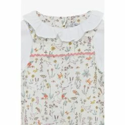 Trotters London Little Liberty Print Gardenia Dungarees -Trotters London store unnamed file 694