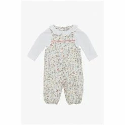 Trotters London Little Liberty Print Gardenia Dungarees -Trotters London store unnamed file 695