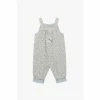 Trotters London Blue Little Ditsy Floral Bunny Dungarees