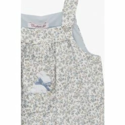 Trotters London Blue Little Ditsy Floral Bunny Dungarees 2 Trotters London Blue Little Ditsy Floral Bunny Dungarees -Trotters London store unnamed file 708