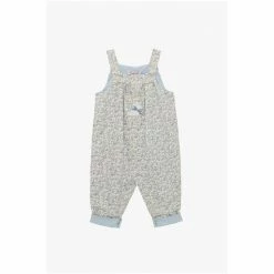 Trotters London Blue Little Ditsy Floral Bunny Dungarees 3 Trotters London Blue Little Ditsy Floral Bunny Dungarees -Trotters London store unnamed file 709