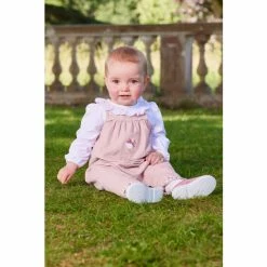Trotters London Little Pink Jemima Dungaree