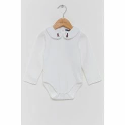 Trotters London store 4 Trotters London Long Sleeve White Milo Guardsman Body