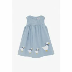 Trotters London Pale Blue Little Jemima Smocked Pinafore -Trotters London store unnamed file 74