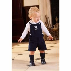 Trotters London Little Blue Alfie Bib Shorts -Trotters London store unnamed file 741