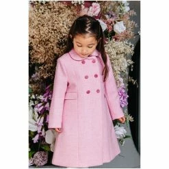 Trotters London Pink Classic Coat