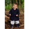 Trotters London Younger Boys Blue Classic Raglan Coat