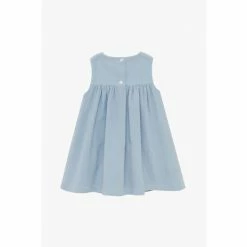 Trotters London Pale Blue Little Jemima Smocked Pinafore -Trotters London store unnamed file 75