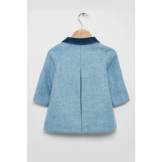 unnamed-file-775.jpg Trotters London Younger Boys Blue Classic Raglan Coat -Trotters London store unnamed file 775