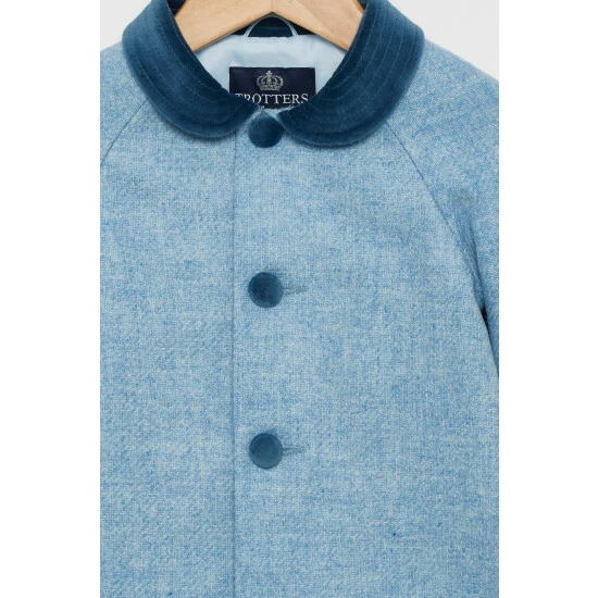 unnamed-file-776.jpg Trotters London Younger Boys Blue Classic Raglan Coat -Trotters London store unnamed file 776