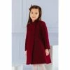 Trotters London Red Burgundy Classic Coat