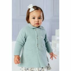 Trotters London Green Little Sea Alexandra Knitted Coat