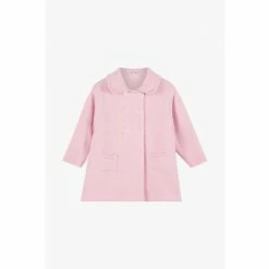 Trotters London Little Pale Pink Alexandra Knitted Coat