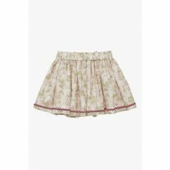 Trotters London Pale Pink Bunny Bow Cotton Skirt -Trotters London store unnamed file 844