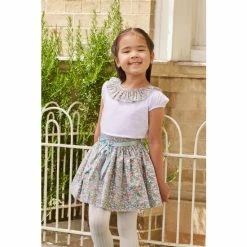 Trotters London Pink Liberty Print Betsy Berry Cotton Skirt