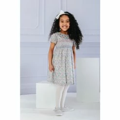 Trotters London Pink Liberty Betsy Berry Willow Smocked Dress -Trotters London store unnamed file 86