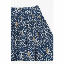 Trotters London Navy Blue Woodland Bunny Cord Skirt -Trotters London store unnamed file 861