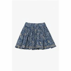 Trotters London Navy Blue Woodland Bunny Cord Skirt -Trotters London store unnamed file 863