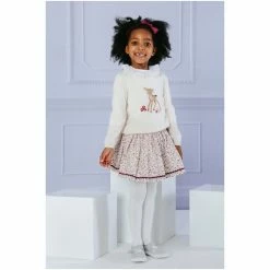 Trotters London Pink Aubrey Cotton Skirt