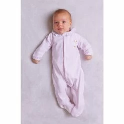Trotters London Pink Jemima Appliqué All-In-One