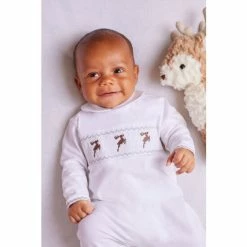 Trotters London Little Dasher White All-In-One